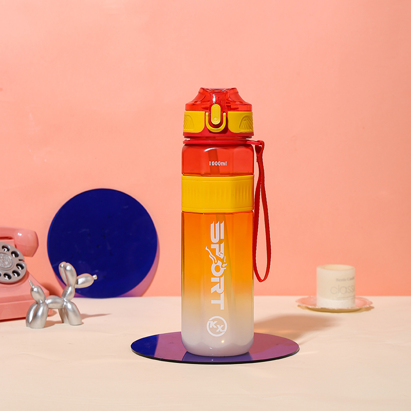 8080 Octagonal Colorful Direct Drinking Sports Water Bottle