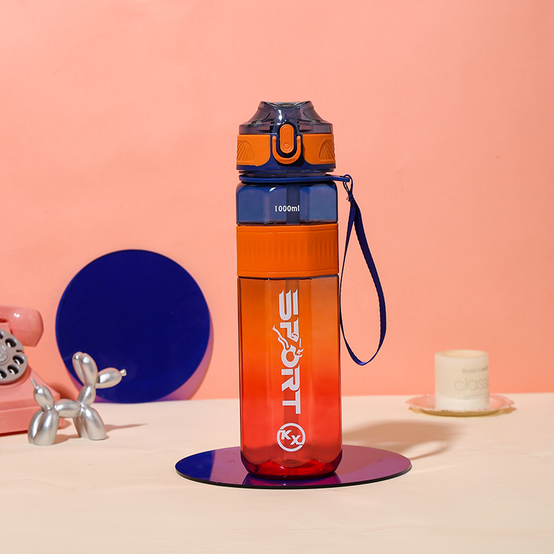 8080 Octagonal Colorful Direct Drinking Sports Water Bottle