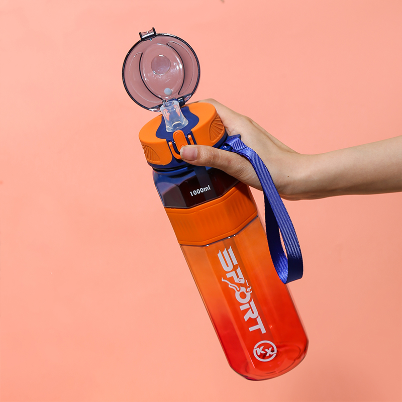 8080 Octagonal Colorful Direct Drinking Sports Water Bottle