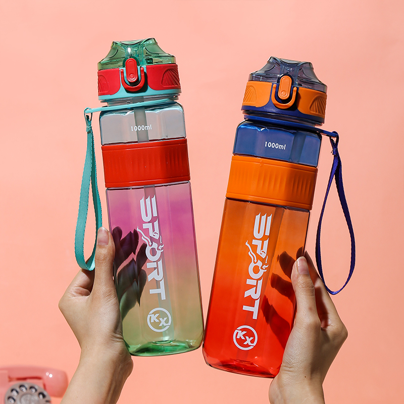 8080 Octagonal Colorful Direct Drinking Sports Water Bottle